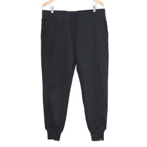 TRUE RELIGION Cotton Blend Elastic Waist Cuffed Hem Pockets Black Jogger - Large